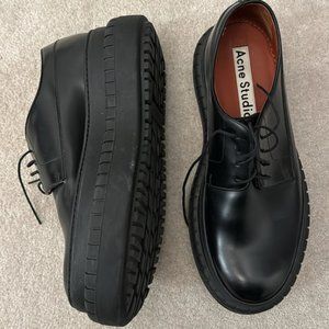 Acne Hover Derby Oxfords Black size EU 44 practically brand new!